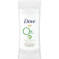 Dove 0% Aluminum Deodorant for smooth underarms Cucumber & Green Tea antibacterial odour protection 74 g