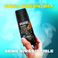 AXE  Dual Action Deodorant Body Spray for Long Lasting Odour Protection Sneakers and Cookies Sage & Cedarwood Men's Deodorant 48 hours Fresh formulated without Aluminum 113 g