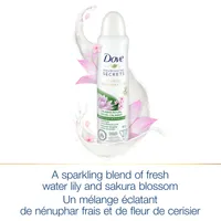 Dove Nourishing Secrets Dry Spray Antiperspirant Deodorant for Women Water lily & Cherry Blossom 48 Hour Sweat & Odour Protection 107 g