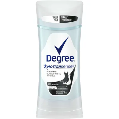 Degree for Women Antiperspirant Stick for 48-hour odour protection Ultraclear Black+White antibacterial odour protection 74 g