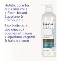 CROWN Collection Hydration Restore Conditioner for coily and curly hair with plant-based squalane and coconut oil