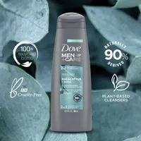 Dove Men+Care  2 in 1 Shampoo & Conditioner for healthy-looking hair Eucalyptus & Birch naturally derived plant-based cleansers 355 ml