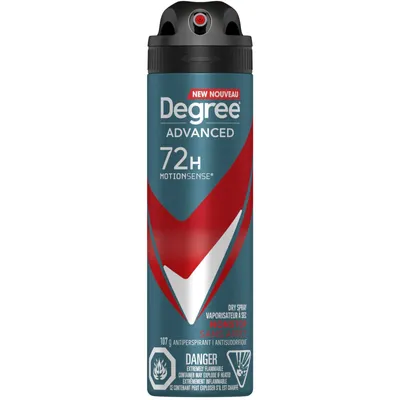 Advanced Dry Spray Antiperspirant Deodorant for 72H Sweat & Odour Protection Nonstop with MotionSense® Technology