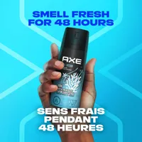 AXE  Deodorant Body Spray Long lasting odour protection with 48 hour light & refreshing scent Cool Ocean men’s deodorant formulated without aluminum 113 g