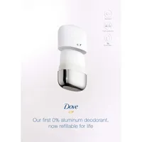 Dove 0% Aluminum Refillable Deodorant Starter Kit for 48 hour odour protection Coconut & Pink Jasmine aluminum-free deodorant for women 32g