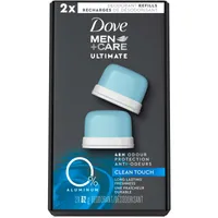 Deodorant Refill 0% Aluminum Clean Touch Aluminum Free Deodorant 2 Count