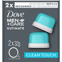 Deodorant Refill 0% Aluminum Clean Touch Aluminum Free Deodorant 2 Count