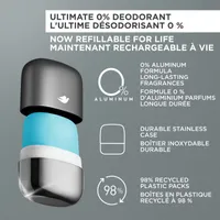 Deodorant Refill 0% Aluminum Clean Touch Aluminum Free Deodorant 2 Count
