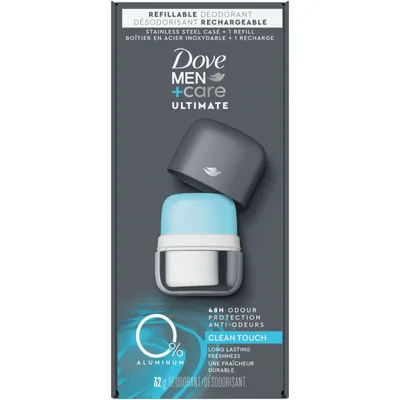 Ultimate Refillable Deodorant Kit 0% Aluminum Clean Touch Aluminum Free Deodorant
