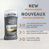 Dove Men+Care  Deodorant Stick aluminum-free deodorant formula for 72H odour protection Morning Fresco with essential oils & ¼ moisturizing cream 85 g