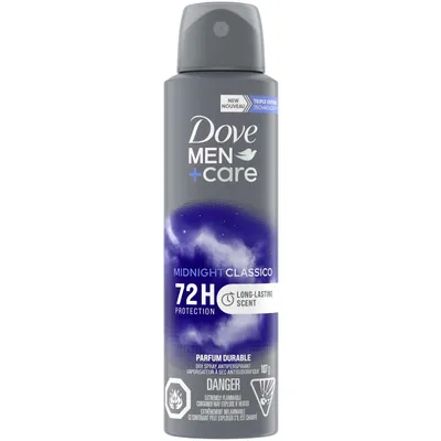 Dove Men+Care  Dry Spray Antiperspirant deodorant for 72H sweat & odour protection Midnight Classico with Triple Defense Technology 107 g