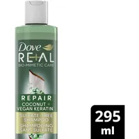 Dove REAL Repair Shampoo with 100% nature-derived active oils Coconut +  Vegan Keratin™ for bio-mimetic hair care