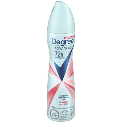 Advanced Dry Spray Antiperspirant Deodorant for Women with 72H Sweat & Odour Protection Nonstop with MotionSense® Technology
