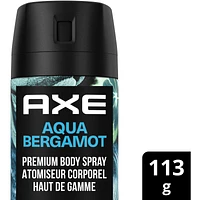 Fine Fragrance Collection Premium Body Spray for Men Aqua Bergamot deodorant with 72H odour protection and freshness infused with juniper, bergamot, and sage essential oils