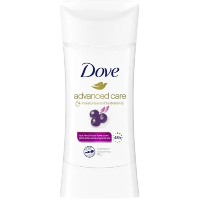 Advanced Care Antiperspirant Stick for 48-hour sweat and odour protection Açaí Berry &  Lotus Flower non-irritating deodorant with 0% ethanol alcohol