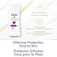 Advanced Care Antiperspirant Stick for 48-hour sweat and odour protection Açaí Berry &  Lotus Flower non-irritating deodorant with 0% ethanol alcohol