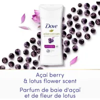 Advanced Care Antiperspirant Stick for 48-hour sweat and odour protection Açaí Berry &  Lotus Flower non-irritating deodorant with 0% ethanol alcohol