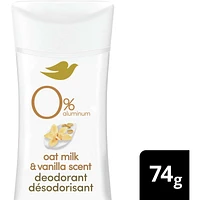 0% Aluminum Oat Milk & Vanilla Scent 48h Aluminum-Free Deodorant for Women with 1/4 Moisturizers for Soft, Smooth Underarms