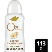 0% Aluminum Oat Milk & Vanilla Scent 48h Aluminum-Free Deodorant Dry Spray for Women with 1/4 Moisturizers for Soft, Smooth Underarms