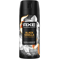 Fine Fragrance Collection Premium Body Spray for Men Black Vanilla deodorant with 72H odour protection and freshness infused with vanilla, orange and sandalwood essential oils