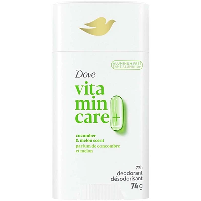 Vitamin Care+ Aluminum-Free Deodorant Cucumber & Melon Scent 72h Breathable Odour Protection with Vitamin B3+E