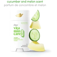 Vitamin Care+ Aluminum-Free Deodorant Cucumber & Melon Scent 72h Breathable Odour Protection with Vitamin B3+E