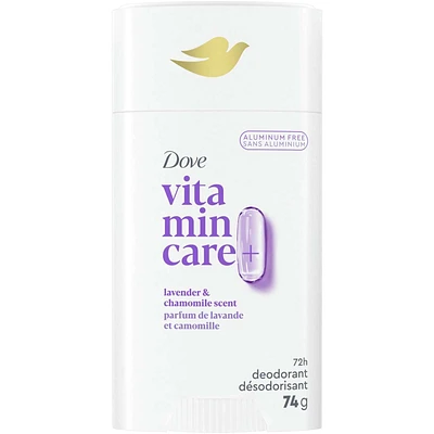 Vitamin Care+ Aluminum-Free Deodorant Lavender & Chamomile Scent 72h Breathable Odour Protection with Vitamin B3+E