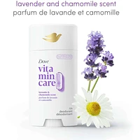 Vitamin Care+ Aluminum-Free Deodorant Lavender & Chamomile Scent 72h Breathable Odour Protection with Vitamin B3+E