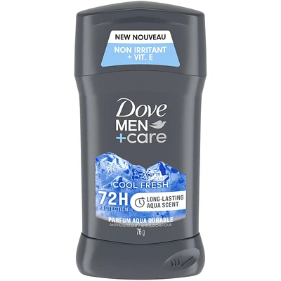 Men+Care  Cool Fresh 72h Men's Antiperspirant Deodorant with Non-Irritant Formula, 1/4 Moisturizing Cream and Vitamin E