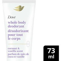 Whole Body Deodorant Cream Aluminum Free Deodorant for Women Coconut & Vanilla Scent for Pits, Privates, & Thighs to Toes