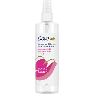 Dove  Extra Hold Non-Aerosol Hairspray hair styling for long-lasting shape control with Nutri-Style Complex 273 ML