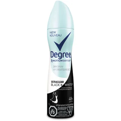 Degree for Women Dry Spray Antiperspirant Black+White antibacterial odour protection 107 GR