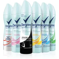 Degree for Women Dry Spray Antiperspirant Black+White antibacterial odour protection 107 GR