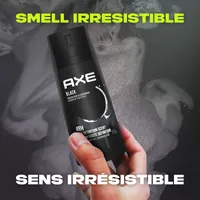 AXE  Dual Action Deodorant Body Spray for Long Lasting Odour Protection Black Variant Frozen Pear & Cedarwood Men's Deodorant 48 hours Fresh formulated without Aluminum 113 g