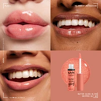 Butter Gloss Bling Lip Gloss, Non- Sticky High Shine, Universally Flattering