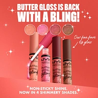 Butter Gloss Bling Lip Gloss, Non- Sticky High Shine, Universally Flattering