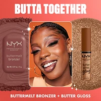 Butter Gloss Bling Lip Gloss, Non- Sticky High Shine, Universally Flattering