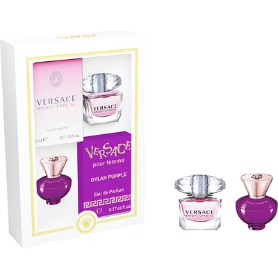 Versace Bright Crystal & Dylan Purple Miniature Duo Set