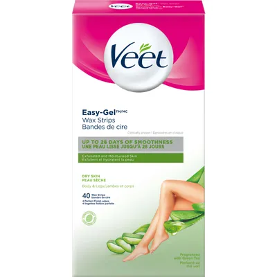 Veet® Professional™ Wax Strips, For Legs & Body, Dry Skin