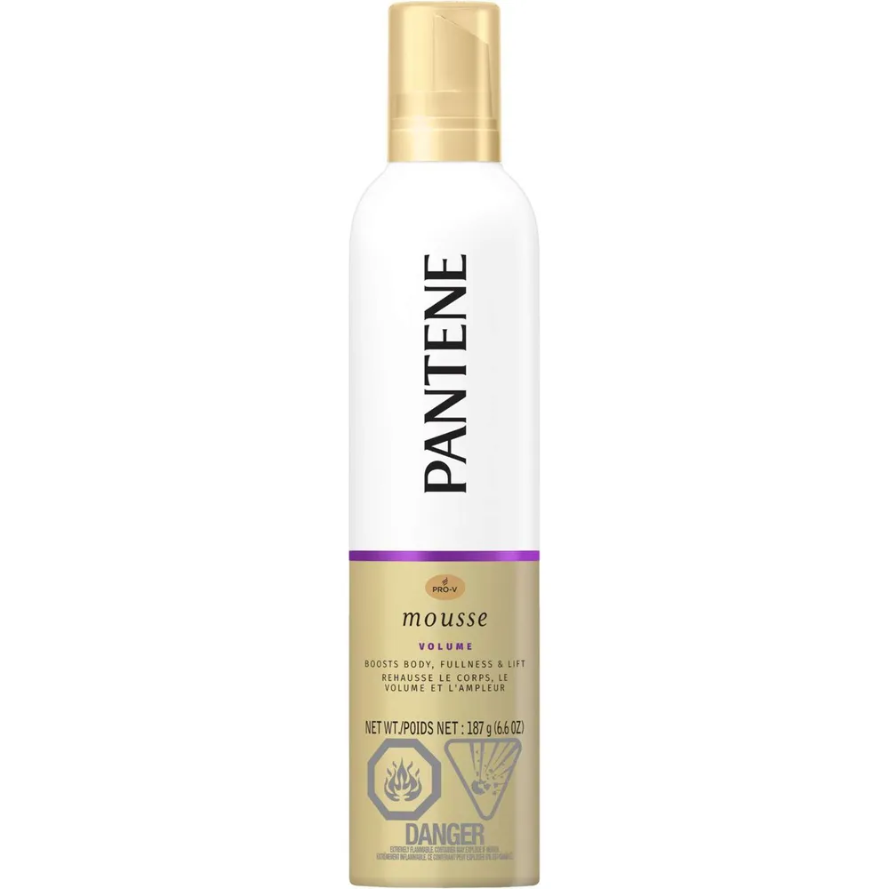 Pantene Pro-V Volume Body Boosting Mousse to Boost Fine, Flat Hair for Maximum Fullness, 187 g