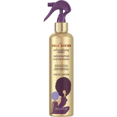 Gold Series from Pantene Awakening Spray with Argan Oil for Curly, Coily Hair, 250 mL