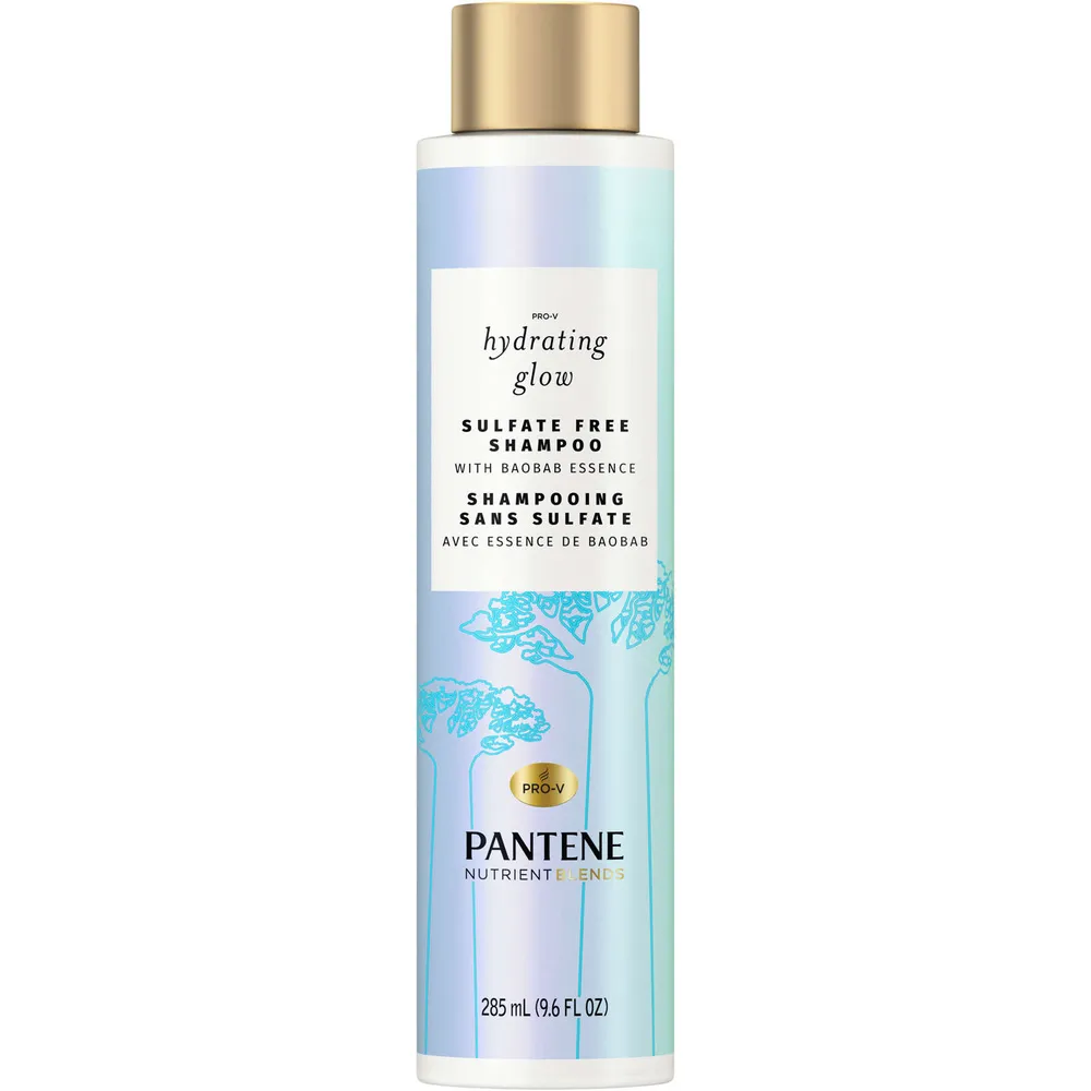 Pantene Hydrating Glow with Baobab Essence Shampoo, Sulfate- and Silicone-free, 285 mL