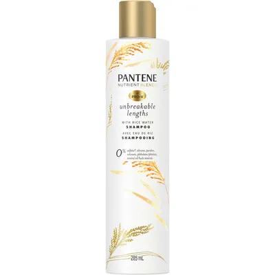 Sulfate Free Shampoo, Anti Breakage for Medium or Long Hair with Rice Water, Safe for Color Treated Hair, Nutrient Blends