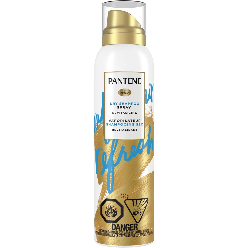 Dry Shampoo Spray, Volumizing and Cleansing with Vitamin B5, for Fine, Thin and Color Treated Hair, Pro-V Refresh