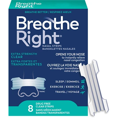 Nasal Strips Extra Stength Clear 8ct