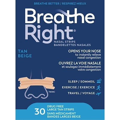 Nasal Strips  Large Tan 30ct