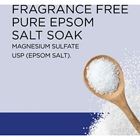 Pure Epsom Salt Soaking Solution, Fragrance Free