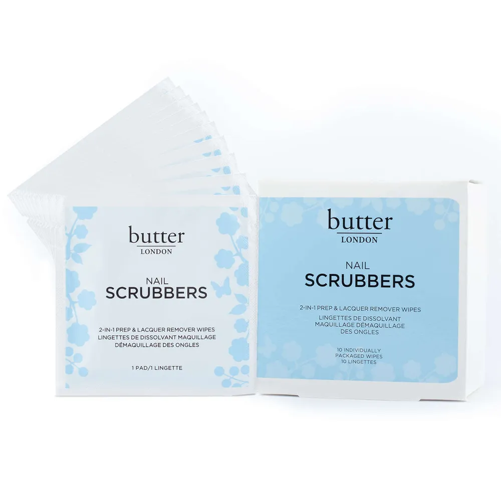 Nail Scrubbers 2-In-1 Prep & Removing Wipes