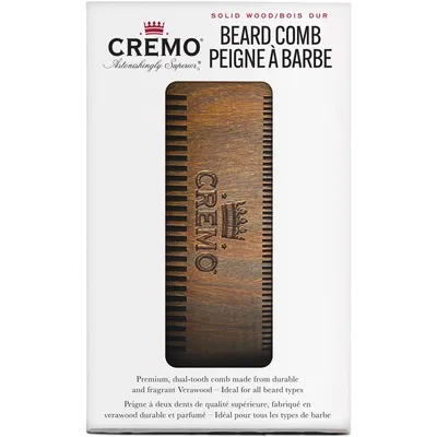 Cremo Dual-Sided Premium Beard Comb for Men