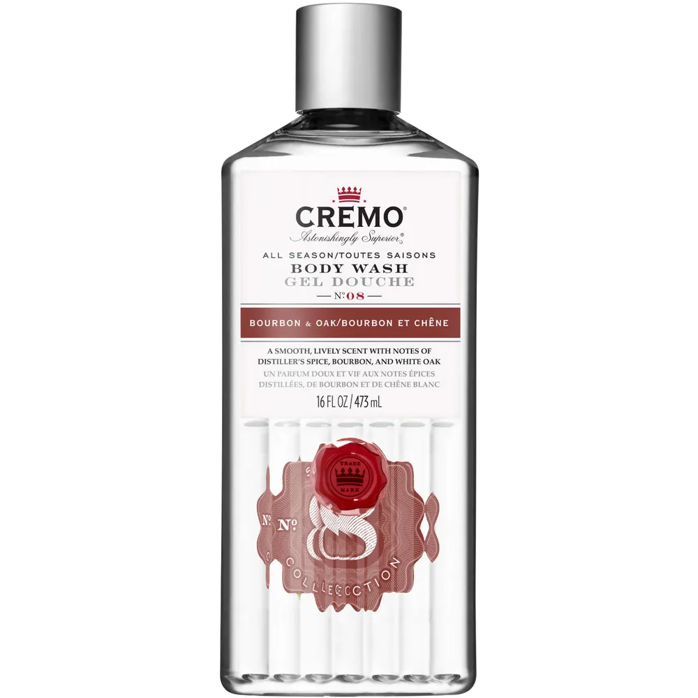 Cremo Bourbon & Oak Body Wash for Men